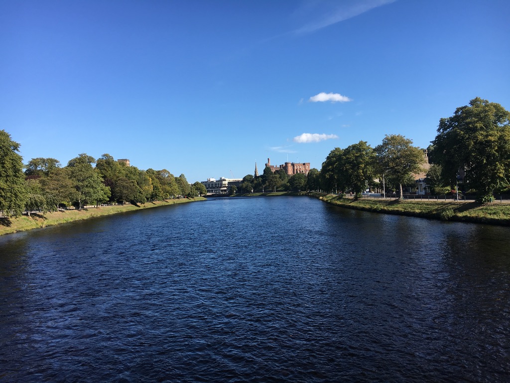 River Ness walk from Ballifeary Guest House to Inverness town centre